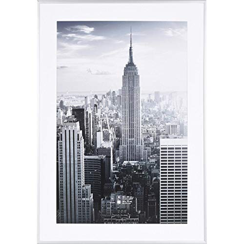 Henzo Manhattan Bilderrahmen, Metall, Silber, 50 x 70 x 2 cm