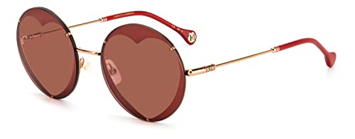 Carolina Herrera Unisex Ch 0013/s Sunglasses, Y11/U1 Gold RED, 57