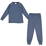 Müsli by Green Cotton Boy's Pyjamas l/s T Pajama Set, Indigo, 104