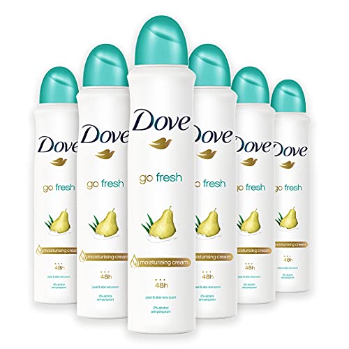 Dove Go Fresh Lufterfrischer Spray Aleo & Birne, Maxi Format, 6 Stück à 250 ml