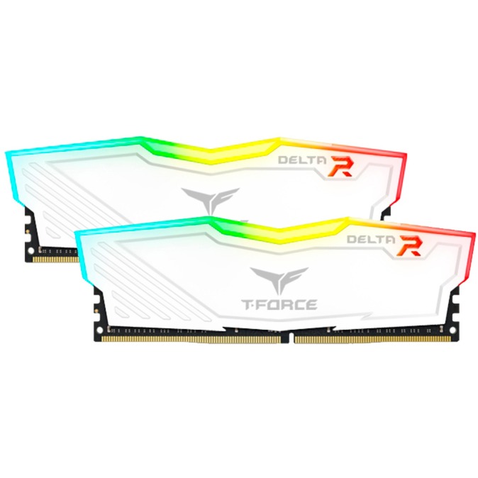 TEAMGROUP Team T-Force Delta RGB DDR4 Gaming Speicher 2X 8GB 3200MHz 288pin DIMM weiß