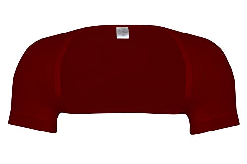 wobera Angora Schulterwärmer mit ½ Arm aus Angora und Baumwolle (Gr. L, Farbe: Bordeaux)