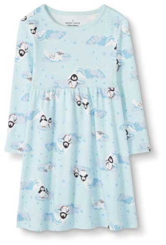 Moon and Back Baby infant-and-toddler-dresses, Pinguin-Aufdruck, 12-18 Monate (72-77 CM)