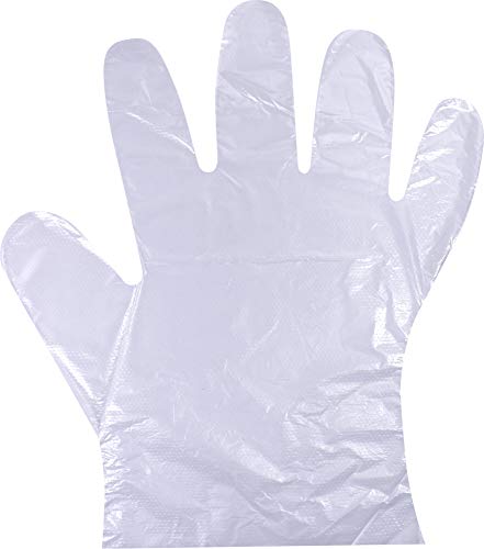 Medi-Inn+ PE-Handschuhe für Männer transparent | 30 cm x 27 cm | flüssigkeitsdicht | 100 x 100 = 10000 Stück