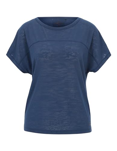 Venice Beach Sport-T-Shirt für Damen mit kleinen seitlichen Schlitzen und Rundhalsausschnitt Kayla S, Dark Navy