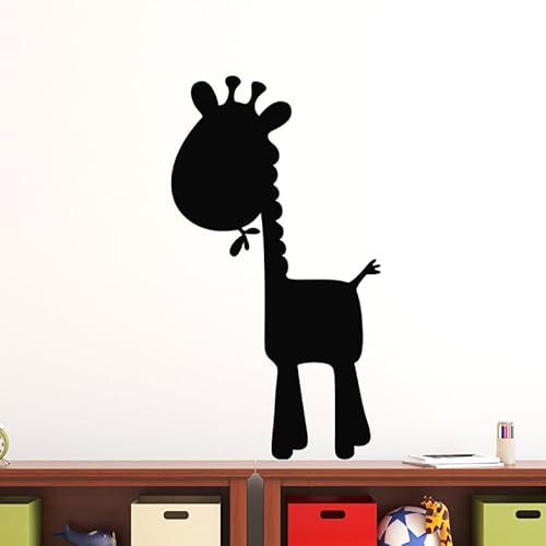Aufkleber für Tafel, selbstklebend, abwischbar, Karikatur Giraffe, 80 x 45 cm