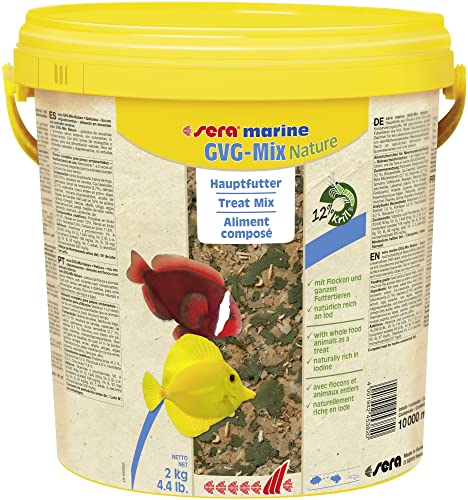 Sera marin gvg-mix Nature der natürliche Leckerbissen aus schonend hergestellten Flocken ohne Farb und Konservierungsstoffe, 1er Pack (1 x 10 l)