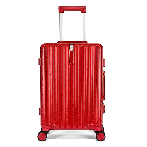 POCHY praktisch Koffer Handgepäck, Aufbewahrungskoffer mit großem Fassungsvermögen, leichtes ABS-Gepäck, 4 Universalräder, Hartgepäck leicht zu bewegen