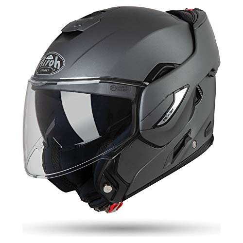 AIROH Unisex – Erwachsene REV 19 Helmet, Color ANTHRCITE MATT, L