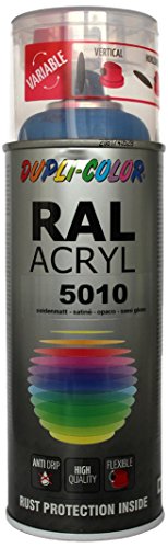 Dupli-Color 366277 RAL-Acryl-Spray 5010, 400 ml, Enzianblau Seidenmatt