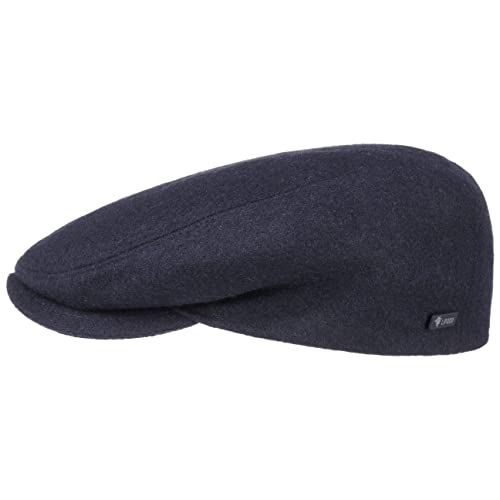 Lipodo Sport Flatcap blau 54 cm - Schiebermütze Damen Herren - Flache Mütze mit Schirm - sportliche Schirmmütze Übergangszeit und Winter