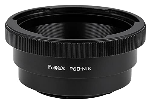 Fotodiox Lens Mount Adapter, Pentacon 6 / Kiev 66 Lens to Nikon F-Mount Camera such as D7200, D5000, D3000, D300S & D90 DX