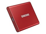 SAMSUNG externe SSD T7 USB Typ C Farbe rot 500 GB