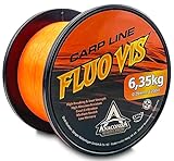 Saenger Unisex – Erwachsene Anaconda Fluovis Orange Carp Line 1.200m/0,28mm