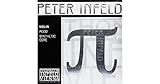 Thomastik Einzelsaite für Violine 4/4 Peter Infeld Synthetic Core - E-Saite Chromstahl, Platin beschichtet, medium