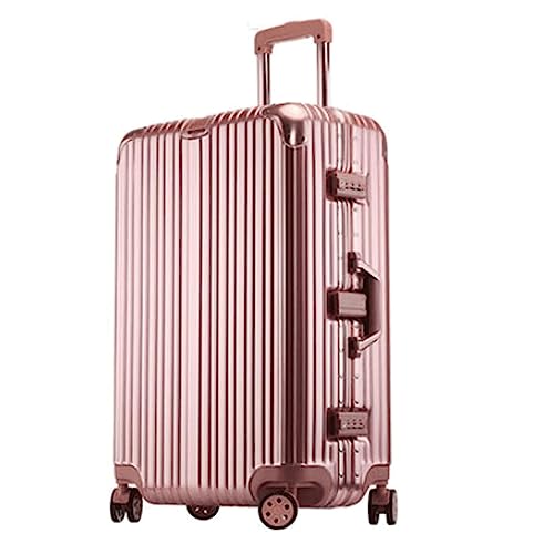 POCHY praktisch Koffer Gepäck mit drehbaren Rädern, großer Koffer, Heller Aluminiumrahmen, verschleißfestes Handgepäck leicht zu bewegen