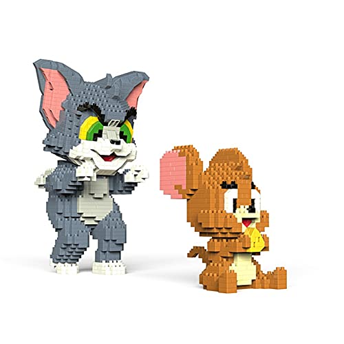 RSVT Anime-Cartoon-Nano-Bausteine, Katze Maus 3D Modell DIY Mini Diamantblöcke, Diamantblöcke Katze Für Kinder Und Erwachsene Geschenke, 2016St