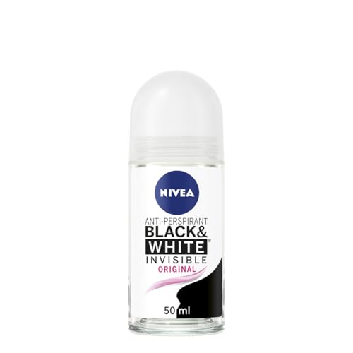 NIVEA Black & White Invisible Roll On Deodorant 50ml x 6