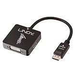 LINDY 41028 DisplayPort 1.2 auf HDMI, DVI & VGA Konverter, aktiv