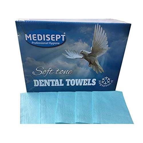 500 Stück Dentaltücher Patientenservietten 33 x 45 cm 2 - lagig Dental Servietten Tissues Premium Qualitäts CS Einweg-Unterlage