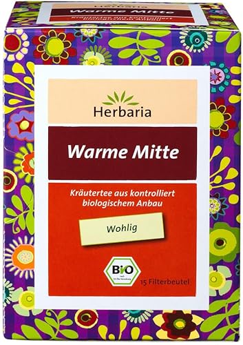 Herbaria Warme Mitte Tee bio 15 FB (6 x 24 gr)