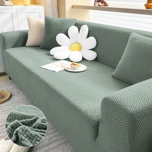Martina Home Stretch Husse für Sofa 2-Sitzer Modell Tunez, Farbe Grün, Maße 120 bis 190 cm