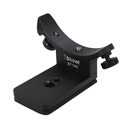 iShoot Stativschelle Fuß Stativring Stand Objektiv Montage Stativ Base Halterungsring Kompatibel mit Fuji XF 100-400mm f/4.5-5.6 R LM OIS WR Telephoto Lens, unten ist Arca-Swiss Fit Kameraplatte