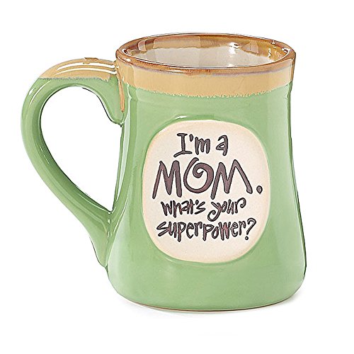 Im A Mom. Whats Your Superpower Porcelain Stein Becher