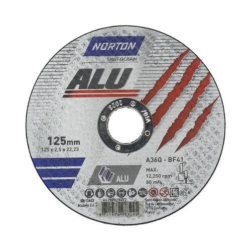 Norton Trennscheibe Aluminium A 36 Q ALU | Durchmesser wählbar: 230 x 1.9 x 22.23 mm - 5 Stück