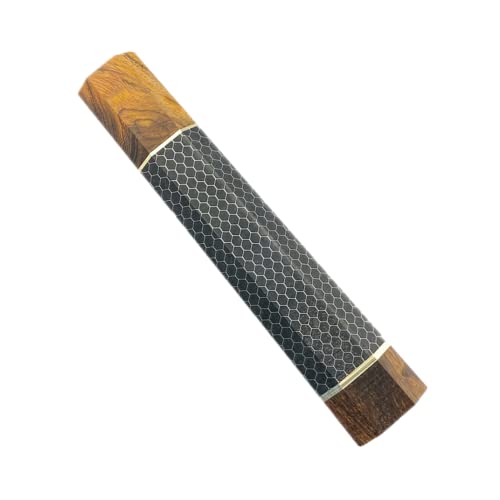 Aibote Bienenwabe Resin Messergriff Wüsteneisenholz im japanischen Stil achteckige Griffe Material Messerherstellungswerkzeug für Küchenchef Fischfiletmesser Outdoormesser (4)