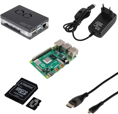 Raspberry Pi 4B 8GB/magnetisches Gehäuse/Netzteil/32GB SD Card/HDMI Kabel
