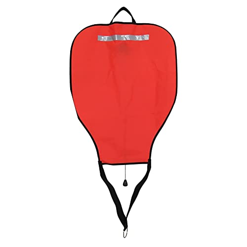 Evenden Tauch-Nylon-Hebesack, Gut Sichtbarer Auftriebssack mit Offenem Boden, Bergungssack-Schwimmerboje (Rot)