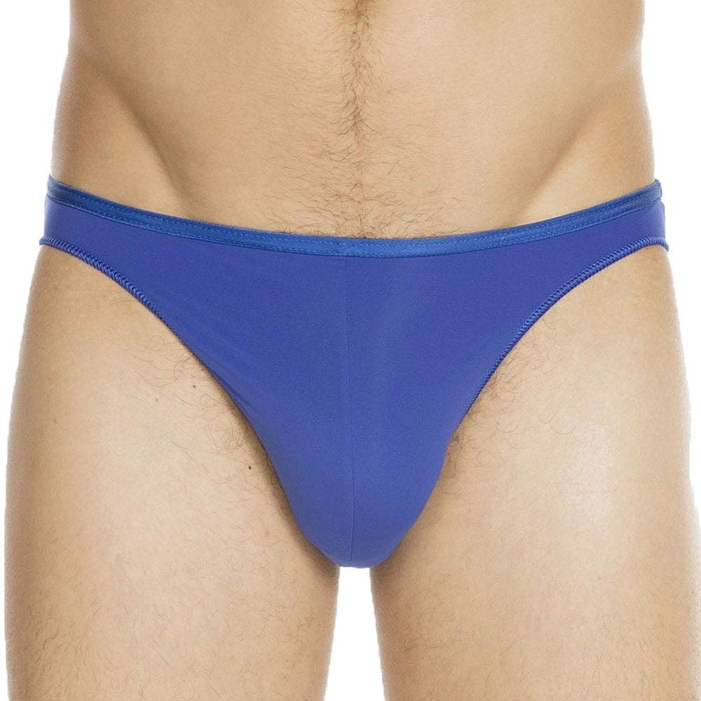 HOM Herren Micro Slip Plumes SportUnterwäsche, Blau, M EU