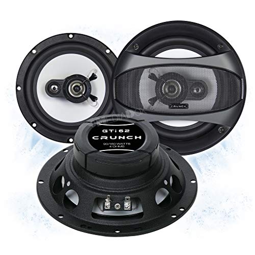 Crunch GTI62 Front/Heck 16,5cm/165mm 2-Wege Koax Auto Lautsprecher/Boxen/Speaker kompatibel für Nissan