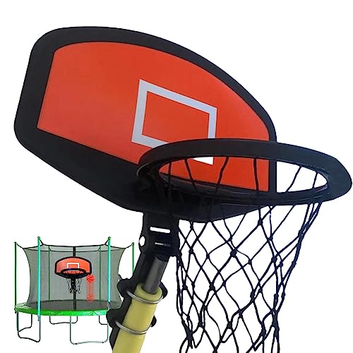 Trampolin-Basketballtor | Ständer und Indoor-Reifen für Kinder,Für Kinder Trampolin-Basketballständer mit 11 Zoll Durchmesser, langlebig für Jungen und Mädchen Yusheng