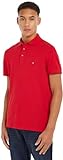 Tommy Hilfiger Herren Poloshirt Kurzarm 1985 Slim Polo Slim Fit, Rot (Primary Red), XL