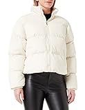 Urban Classics Damen Ladies Short Peached Puffer Jacket Jacke, whitesand, L