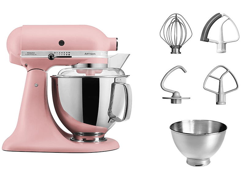 KITCHENAID 5KSM175PSEDR Küchenmaschine Dried rose (Rührschüsselkapazität: 4,8 l, 300 Watt)