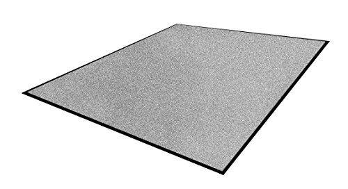 Andersen 1959052 Classic Impressions Solid Nylon Faser Innenraum Bodenmatte, Nitrilgummirücken, 830 g/sq. m, 115 cm Breite x 200 cm Länge, Mittelgrau