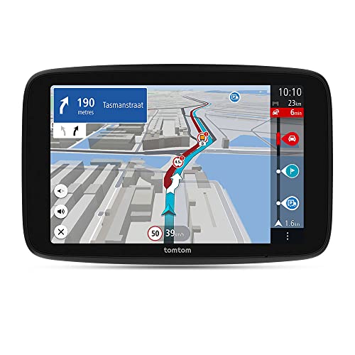 TomTom Lkw-Navi GO Expert Plus (7 Zoll HD-Display, Routenführung und POIs für große Fahrzeuge, TomTom Traffic inklusive, Weltkarten, Echtzeitwarnungen zu Beschränkungen, visuelle Hinweise, USB-C)