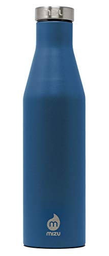 Mizu S6 Insualted Edelstahl-Wasserflasche, Ozeanblau, 600 ml