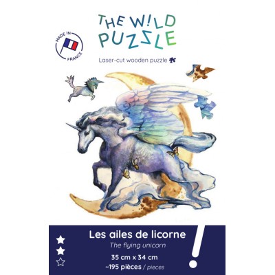 The Wild Puzzle Wooden Puzzle - The Flying Unicorn 195 Teile Puzzle The-Wild-Puzzle-759856 3