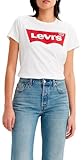 Levi's Damen T-Shirt, The Perfect Tee, Weiß (Batwing White Graphic 53), Gr. L