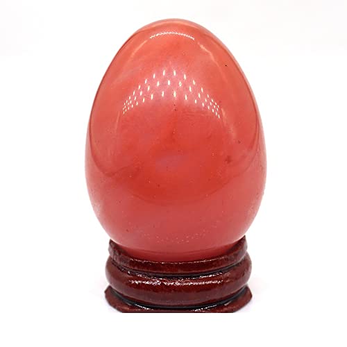 35X50mm Yoni Oval Stone Natural Healing Crystal Kegel Massage Accessories Mineral Gem Reiki Home Decor,Cherry Quartz