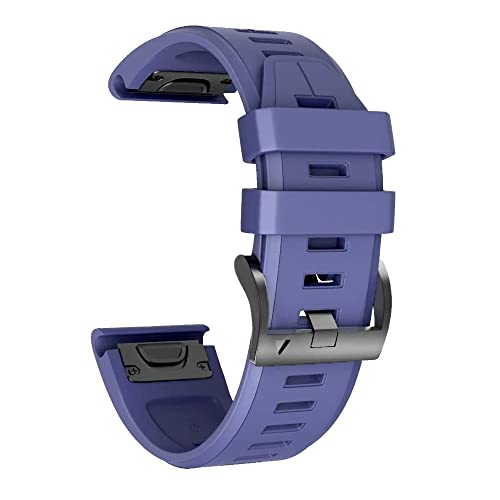 HHBYLEEE- 26/22 mm Uhrenarmband für Garmin Fenix 6 6X Pro 5 5X Plus Silikonband Fenix7 7X Enduro MK2 Schnellverschluss-Uhr Easyfit Handgelenkschlaufe(C,22mm Fenix 5 5Plus)
