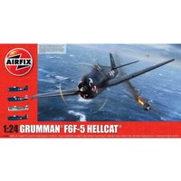 Airfix A19004 1/24 Grumman F6-F5 Hellcat Modellbausatz, verschieden, 1:24 Scale