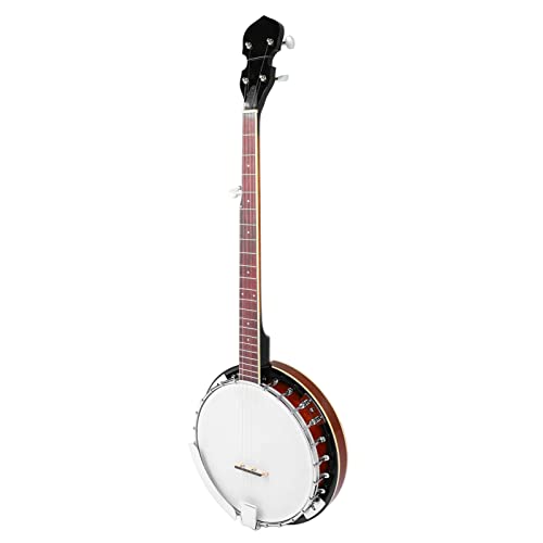 5-saitiges Banjo, leichtes Techwood-Griffbrett mit exquisiter Textur, langlebiges, leicht zu tragendes Banjo für Auftritte