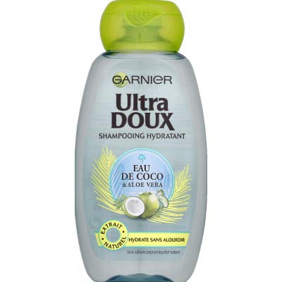 Garnier Ultra DOUX Shampoo Kokoswasser / Aloe Vera, 250 ml, 4 Stück