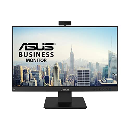 ASUS BE24EQK – PC-Bildschirm 23,8 Zoll FHD mit drehbarer Webcam 2 MP und Mikrofon – IPS-Panel – 16:9 – 1920 x 1080 – 300 cd/m2 – 60 Hz – 5 ms – DP, HDMI, VGA – Blaulichtfilter – Lautsprecher