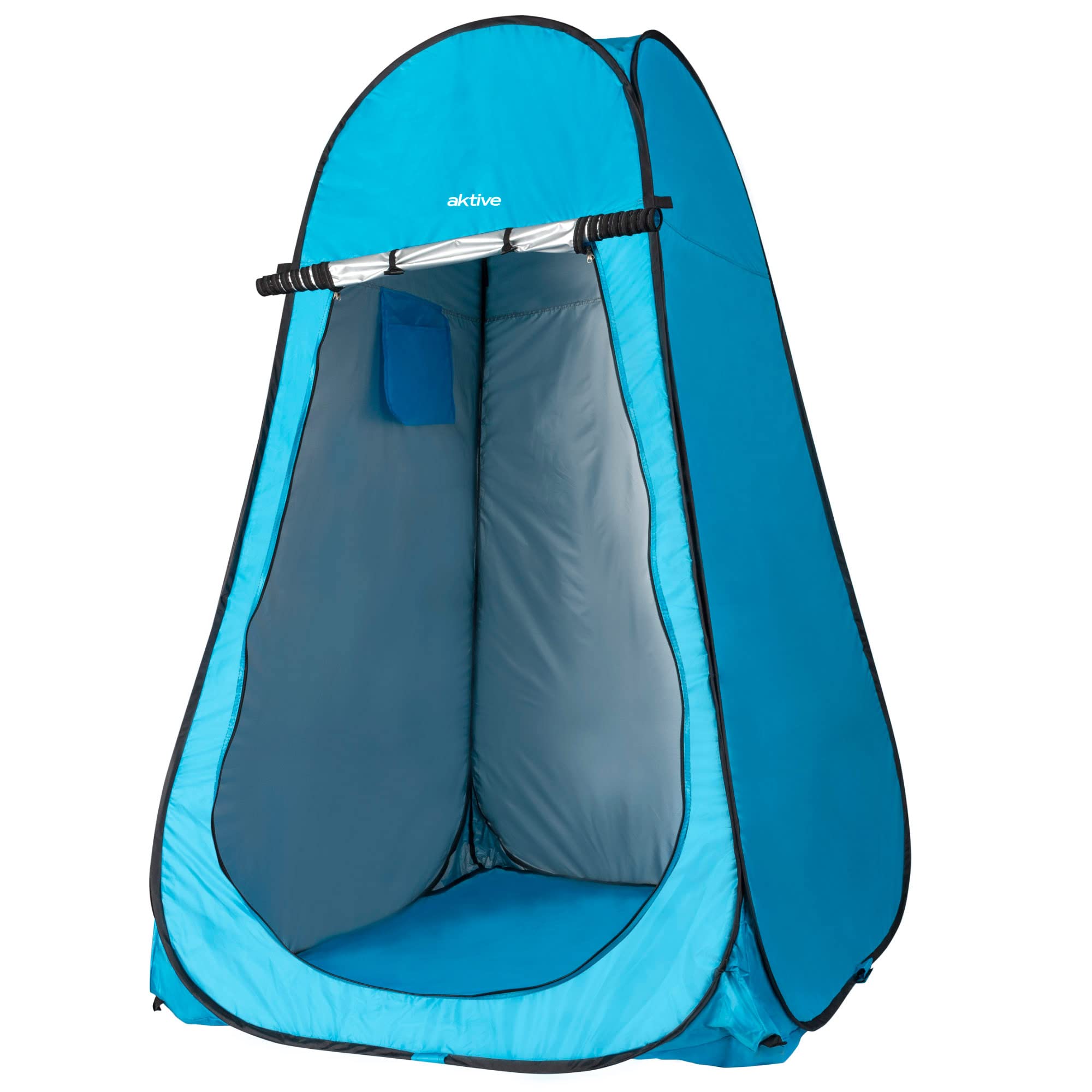 AKTIVE 62163 Wickelzelt für Camping mit Boden 120x120x190 cm, Blau/Türkis, 120 x 120 x 190 cm